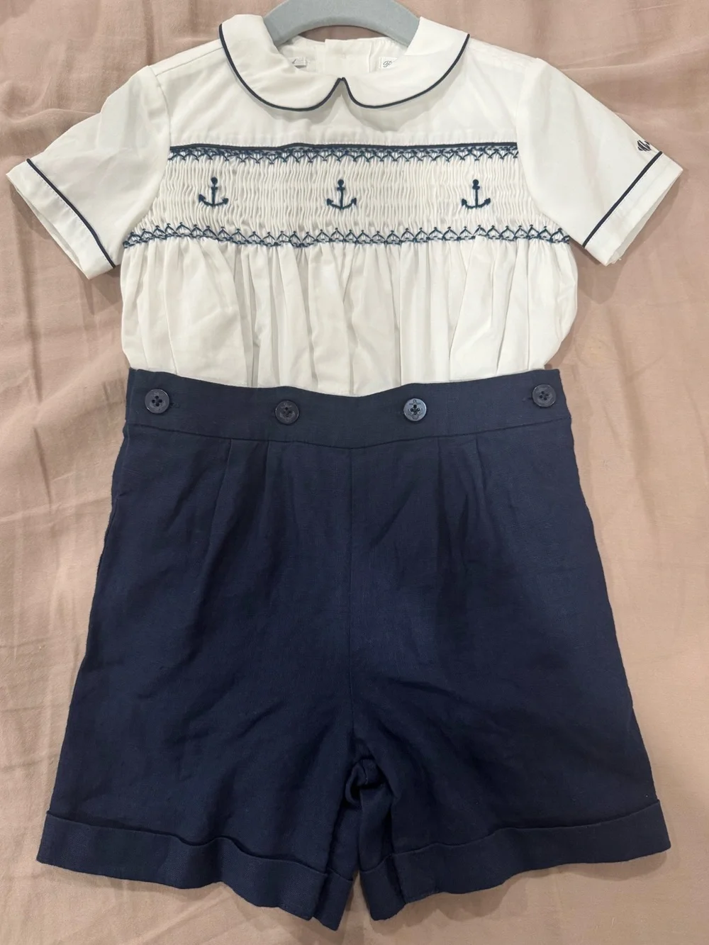 Ralph Lauren White with Navy sailor set